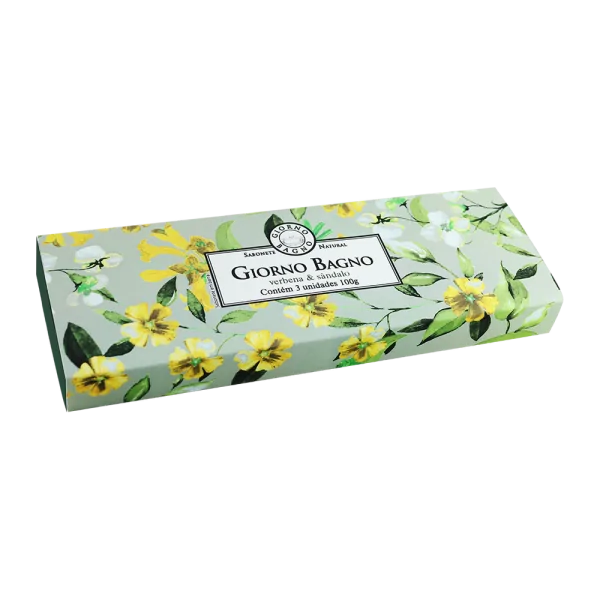 Kit Sabonete Giorno Bagno Verbena e Sândalo c/ 3 unidades de 100g cada