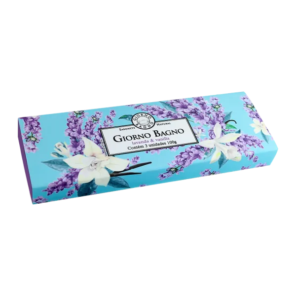 Kit Sabonete Giorno Bagno Lavanda e Vanilla c/ 3 unidades de 100g cada