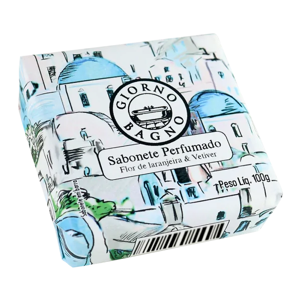 Sabonete Giorno Bagno Mediterrâneo Flor de Laranjeira e Vetiver 100g