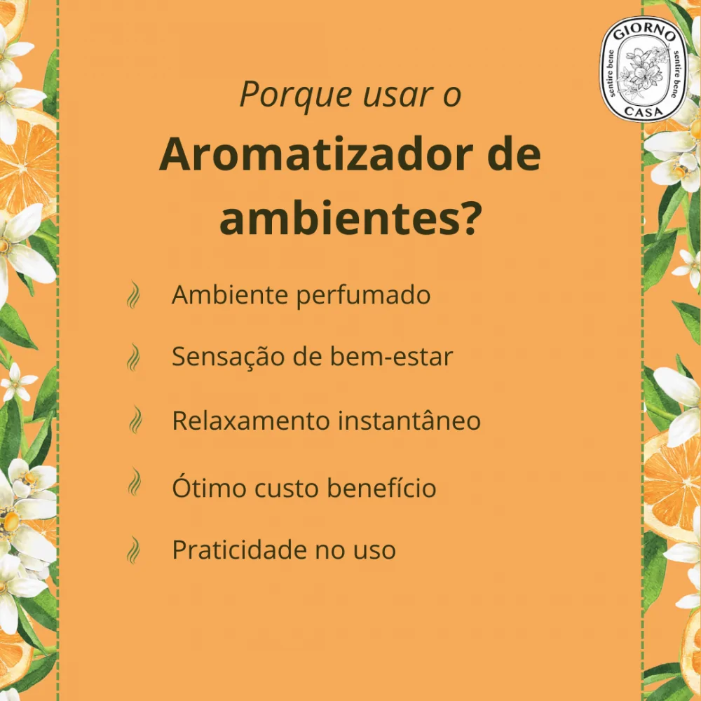 Home Spray Aromatizador Giorno Casa Flor de Laranjeira 250ml