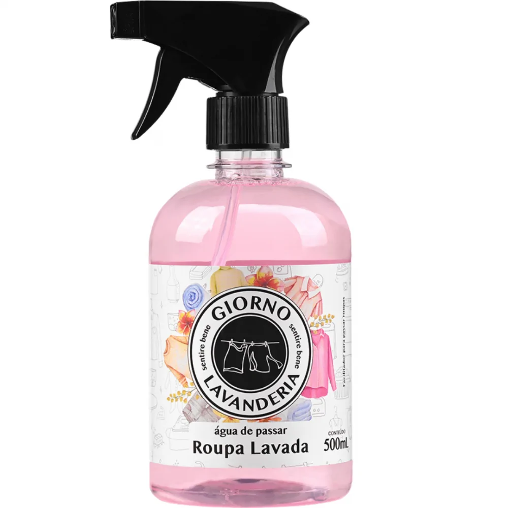 Água de Passar Giorno Lavanderia Roupa Lavada 500ml