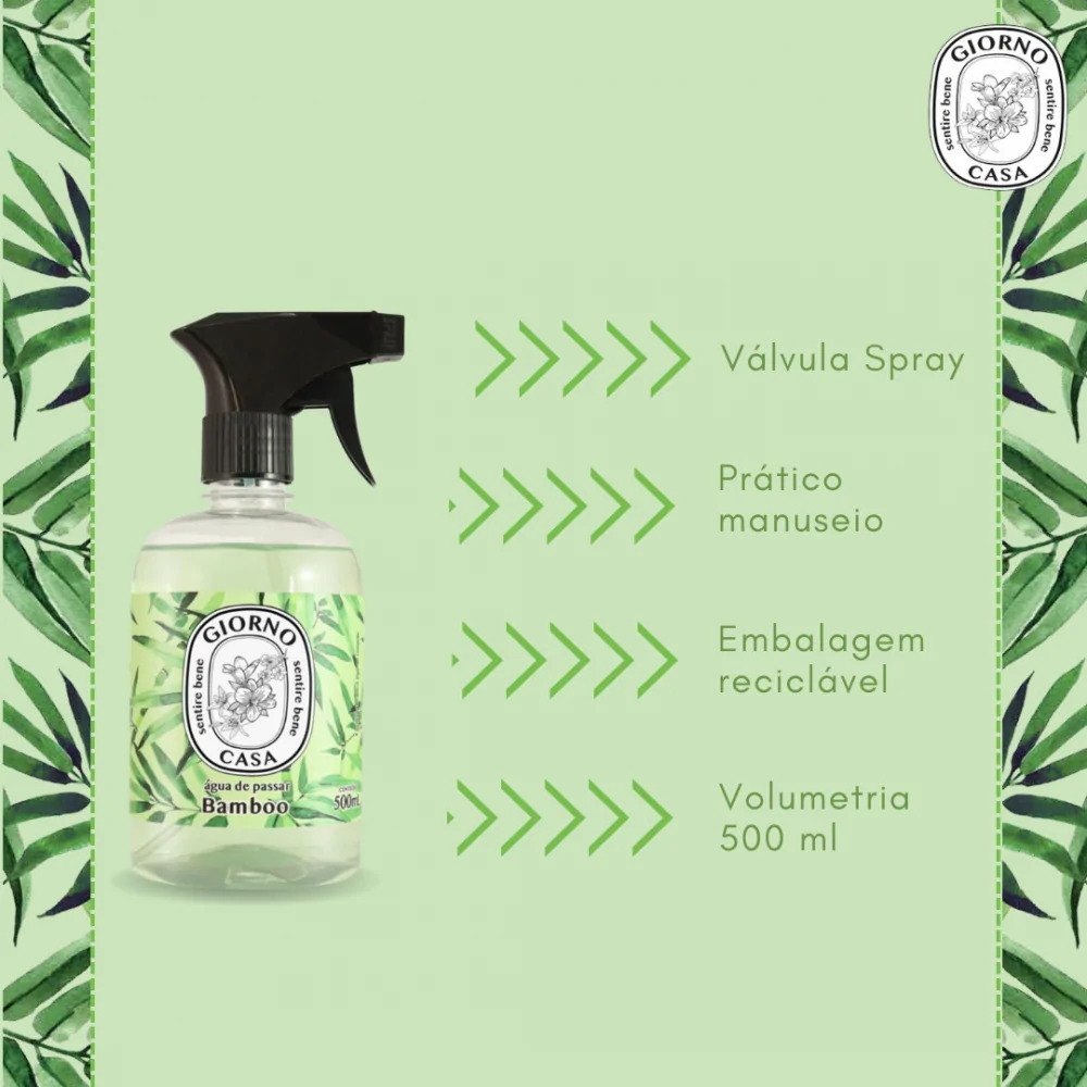 Água de Passar Giorno Casa Bamboo 500ml