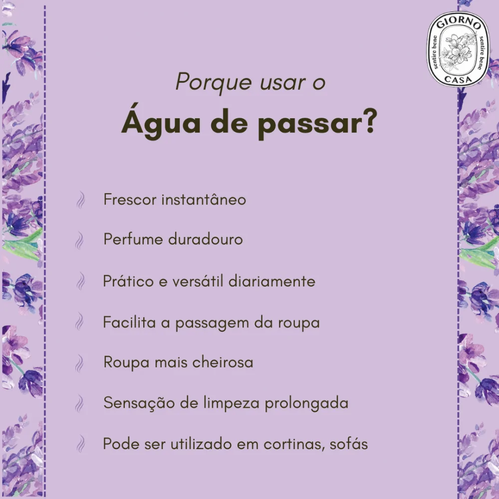 Água de Passar Giorno Casa Lavanda 500ml