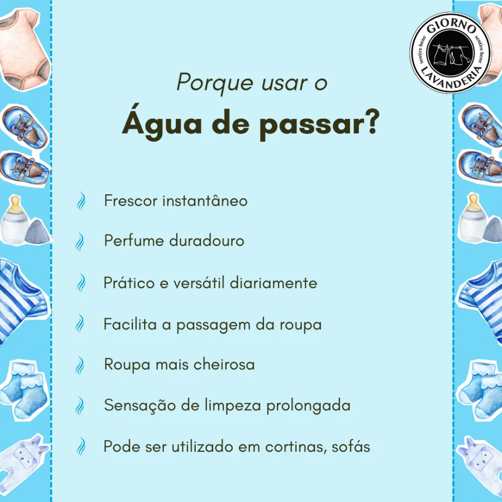 Água de Passar Giorno Lavanderia Baby 500ml