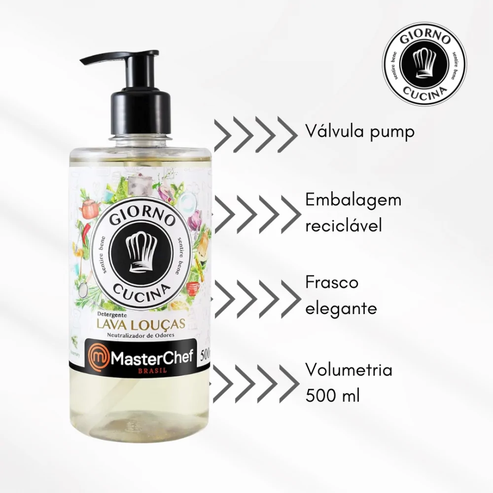 Lava Louças Giorno Cucina 500ml