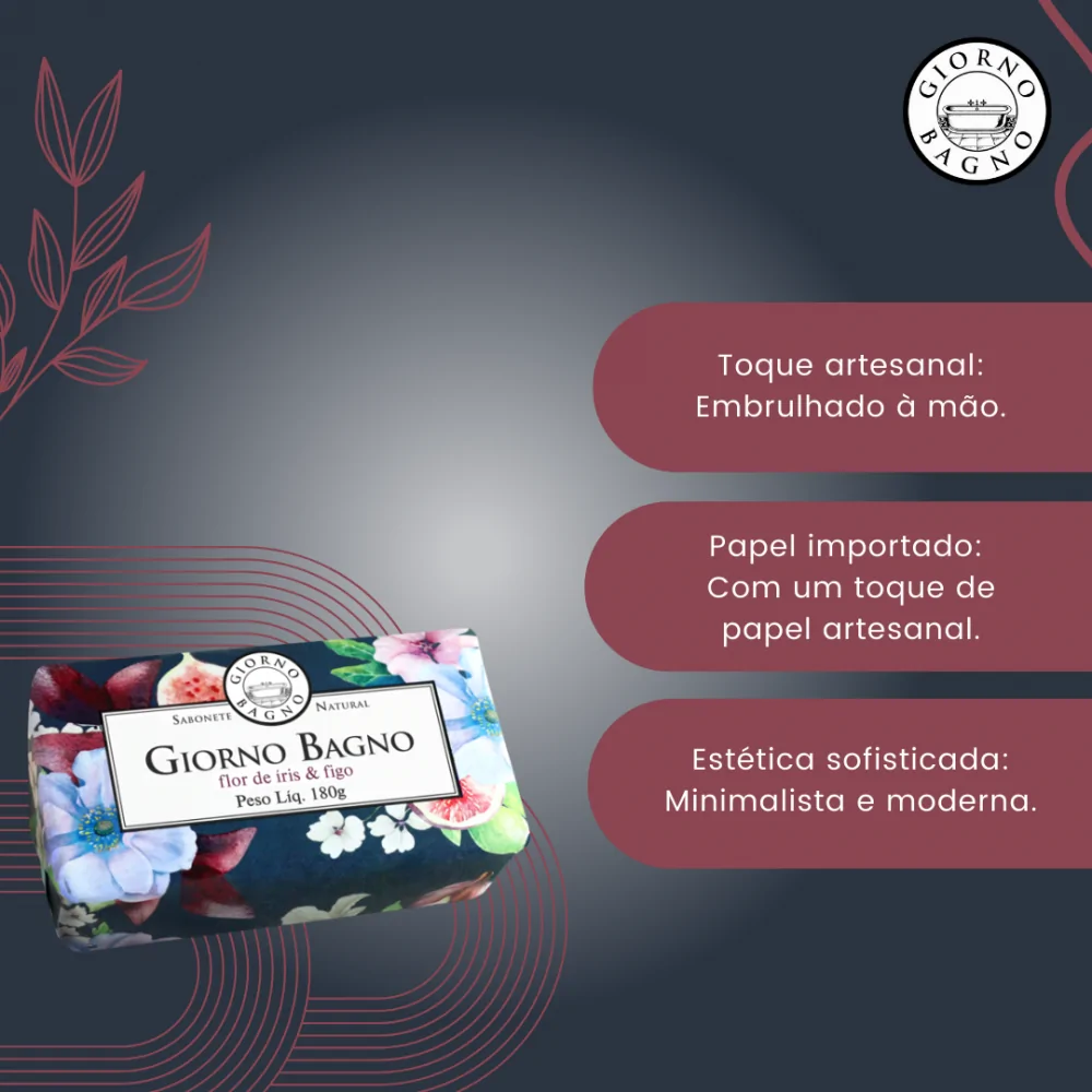 Sabonete Giorno Bagno Flor de Íris e Figo 180g