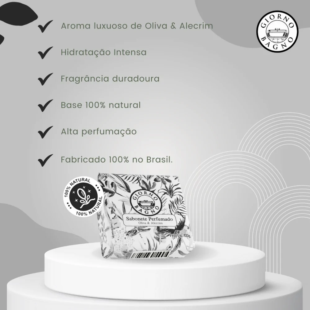 Sabonete Giorno Bagno Mediterrâneo Oliva e Alecrim 100g