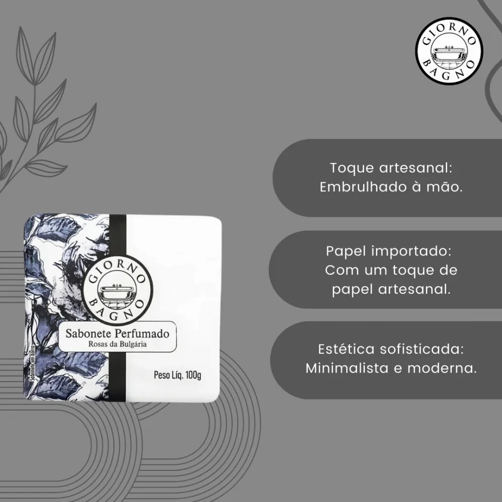 Sabonete Giorno Bagno Mediterrâneo Rosas da Bulgária 100g