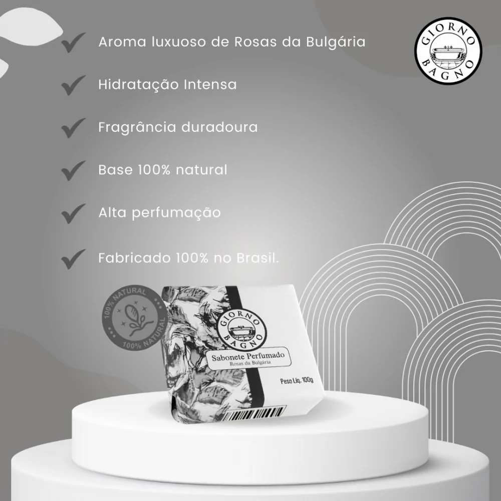 Sabonete Giorno Bagno Mediterrâneo Rosas da Bulgária 100g