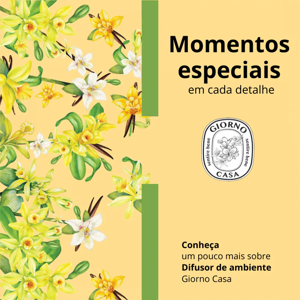 Difusor de Ambientes Giorno Casa Flor de Baunilha 150ml