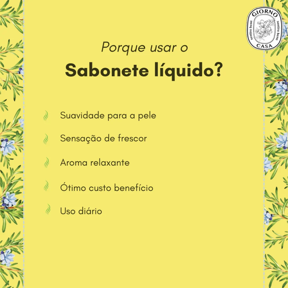 Sabonete Líquido Giorno Casa Alecrim 350ml
