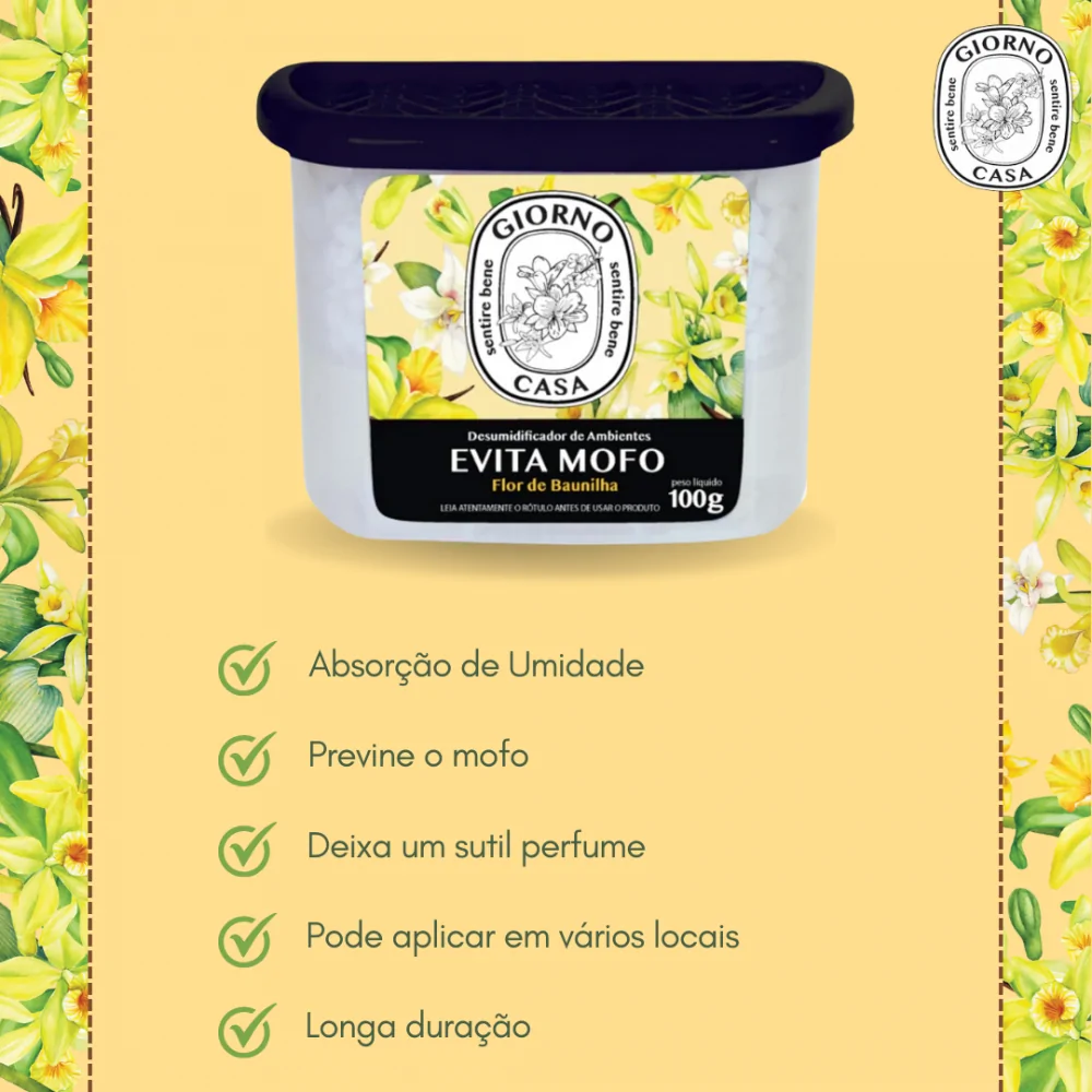Evita Mofo Giorno Casa Flor de Baunilha 100g