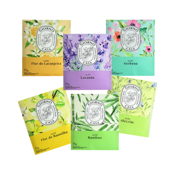 Kit Sache Perfumado Giorno Casa 6 versões 15g