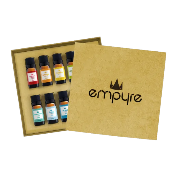 Kit Exclusivo Óleo Essencial Empyre - 9 Fragrâncias + Caixinha Presente