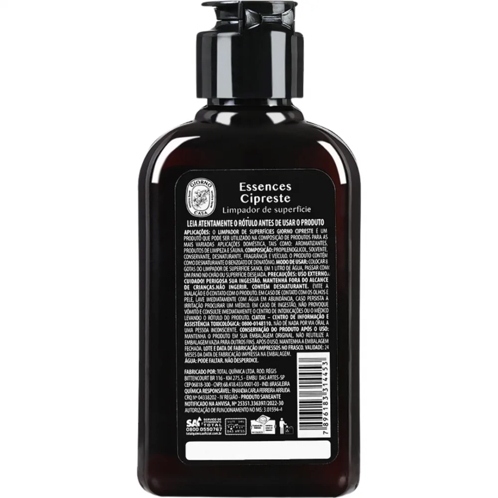 Limpador de Superfícies Concentrado Giorno Essences Cipreste 120ml