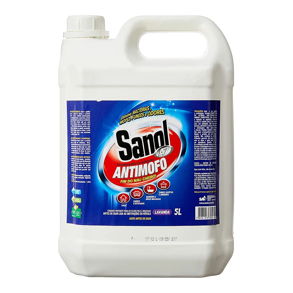 Antimofo Sanol A7 5L - Ação Bactericida