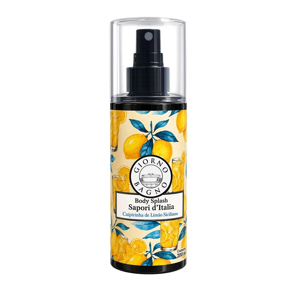 Body Splash Giorno Bagno Sapori d'Italia Caipirinha de Limão Siciliano 200ml