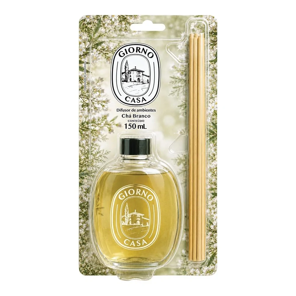 Difusor de Ambientes Giorno Casa Chá Branco 150ml