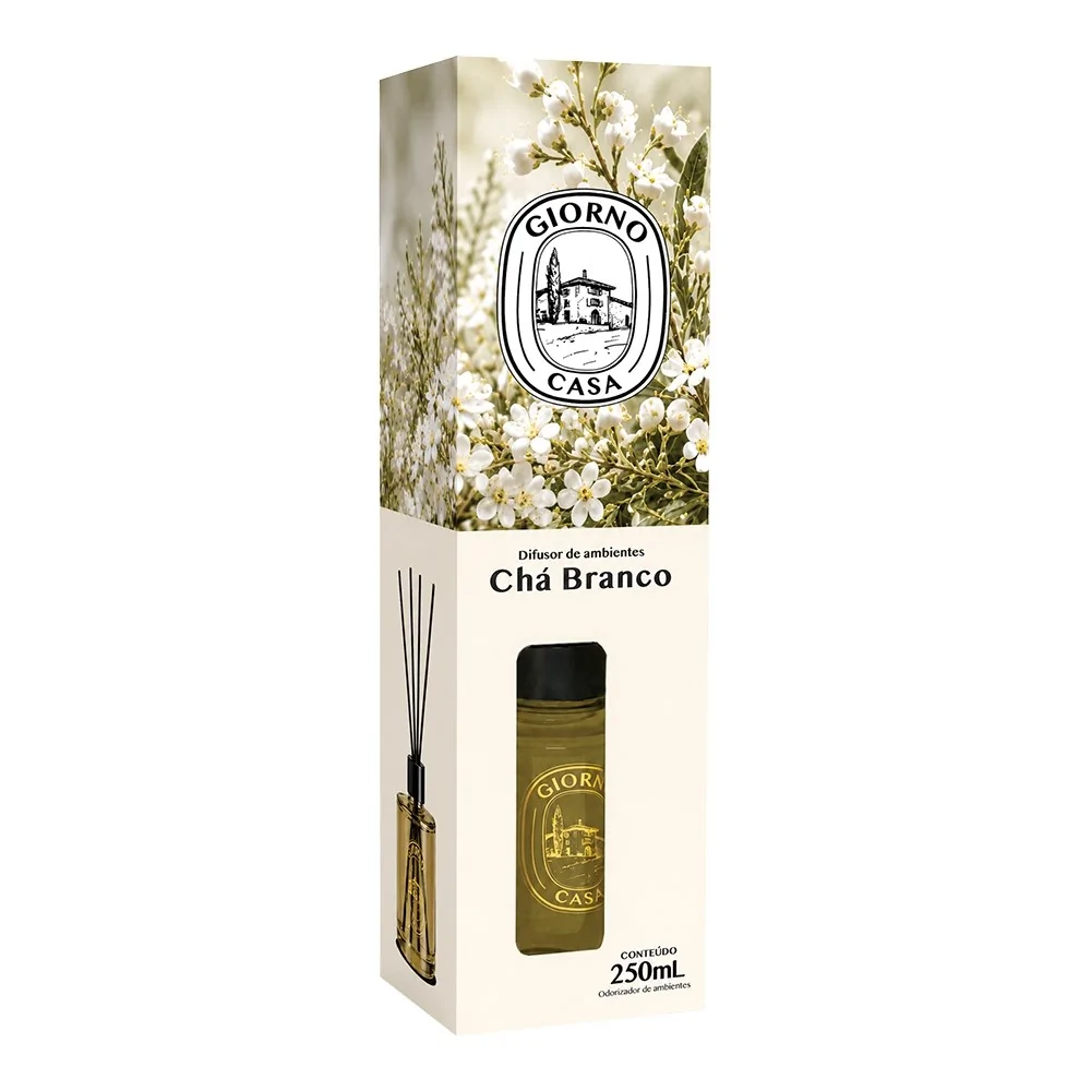 Difusor de Ambientes Giorno Casa Chá Branco 250ml
