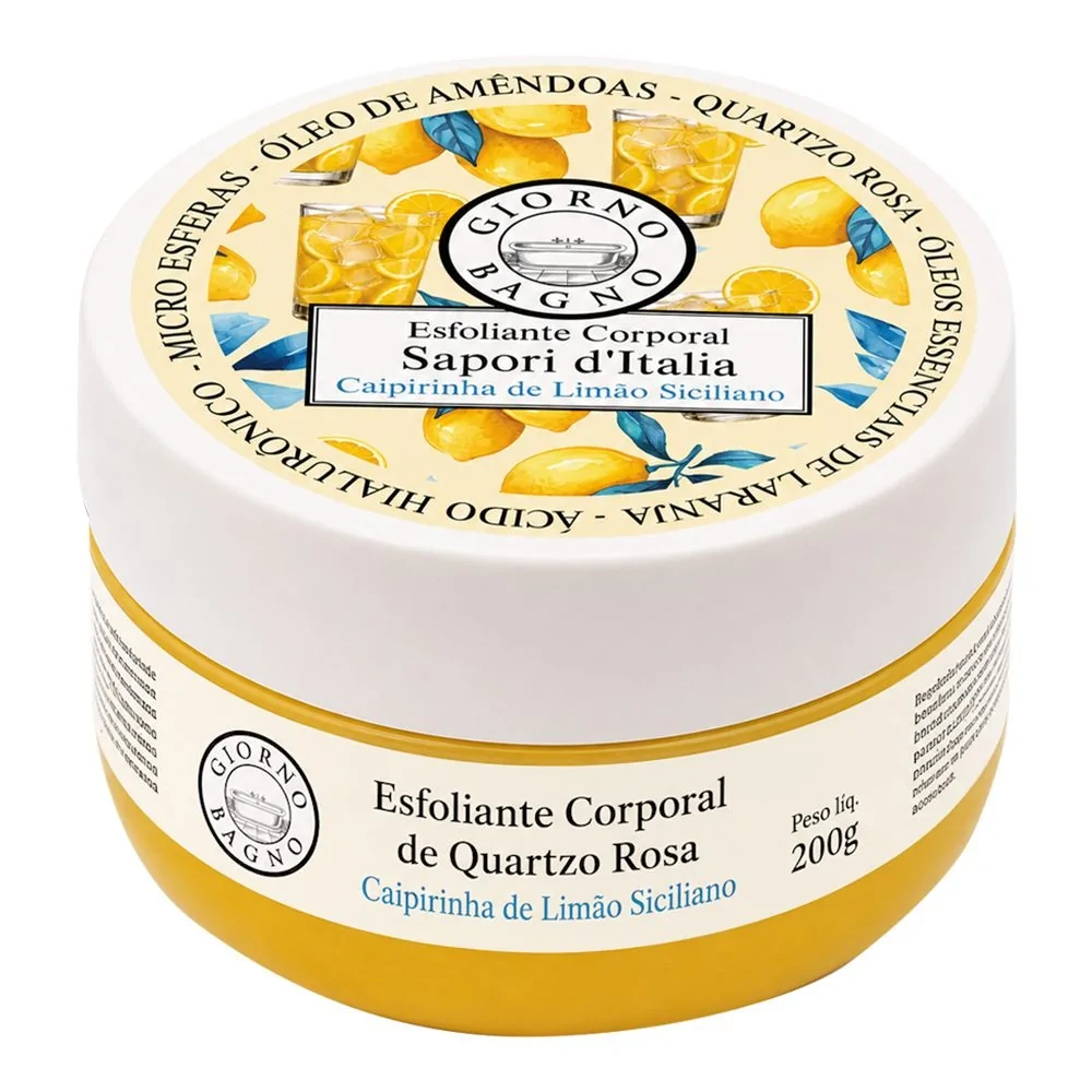 Esfoliante Corporal Giorno Bagno Sapori d'Italia Caipirinha de Limão Siciliano 200g