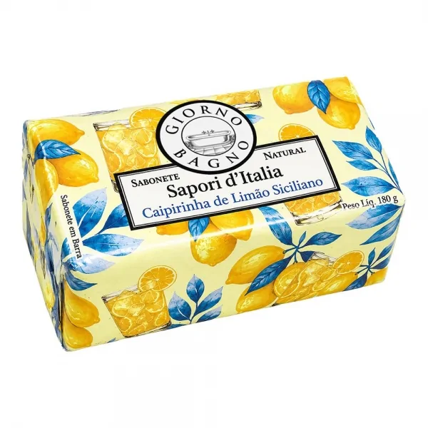 Sabonete em Barra Giorno Bagno Sapori d'Italia Caipirinha de Limão Siciliano 180g