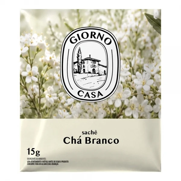 Sachê Perfumado Giorno Casa Chá Branco 15g