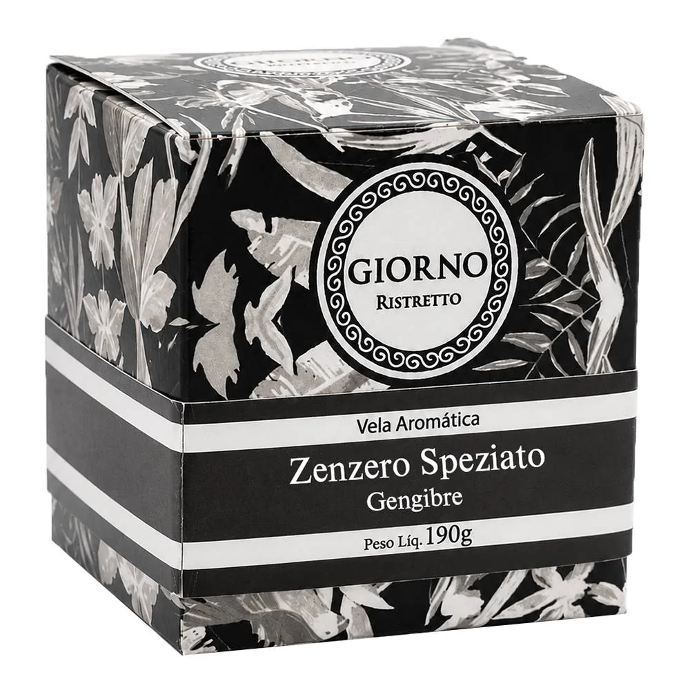 Vela Perfumada Giorno Casa Ristretto Zenzero Speziato (Gengibre) 190g